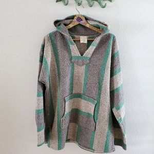 Baja Hoodie Green & Gray